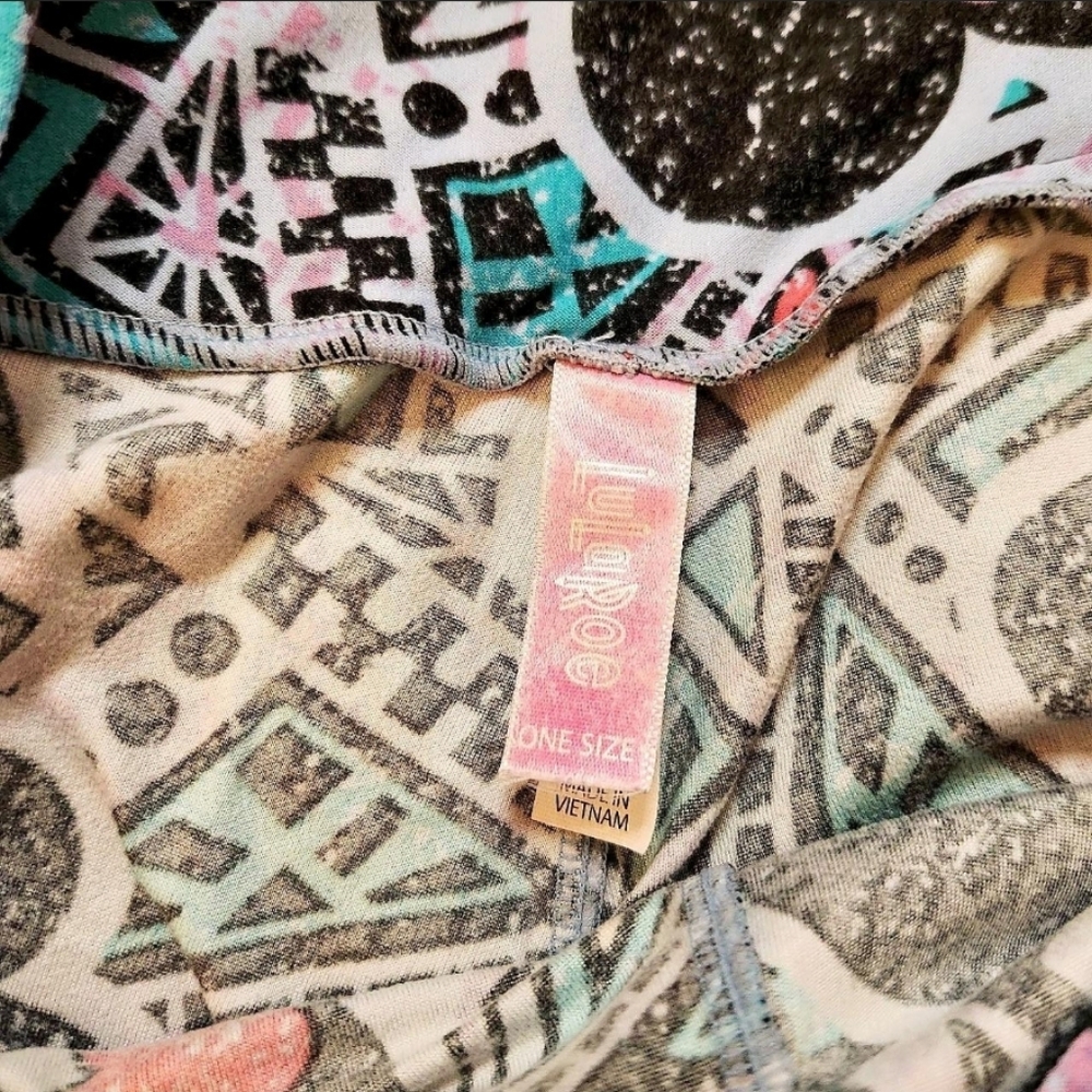 LuLaRoe Disney Minnie Mouse Leggings Lot OS – Geometric Triangle Prints – GUC - Picture 2 of 3